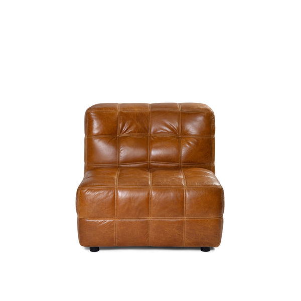 Halston Modular Single Sofa — Cuba Brown - Empire Home