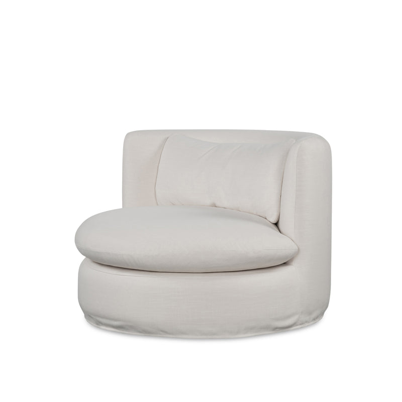 Maple Lounge Chair — Ivory - Empire Home