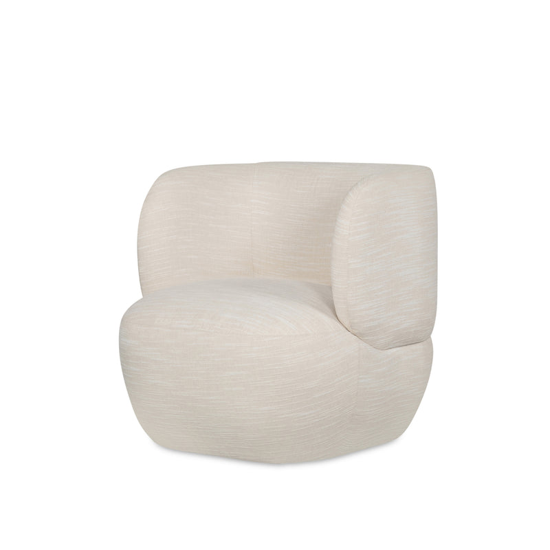 Percy Swivel Chair — Slub Cream - Empire Home