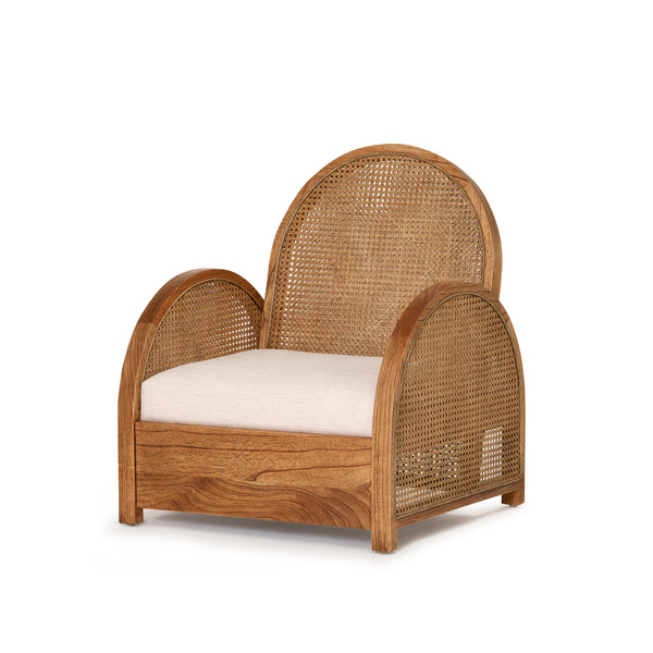 Pia Rattan Chair — Antique Mindi/Bahama Sand - Empire Home