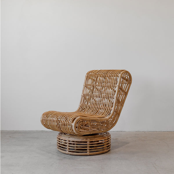 Wavy Swivel Chair — Natural - Empire Home