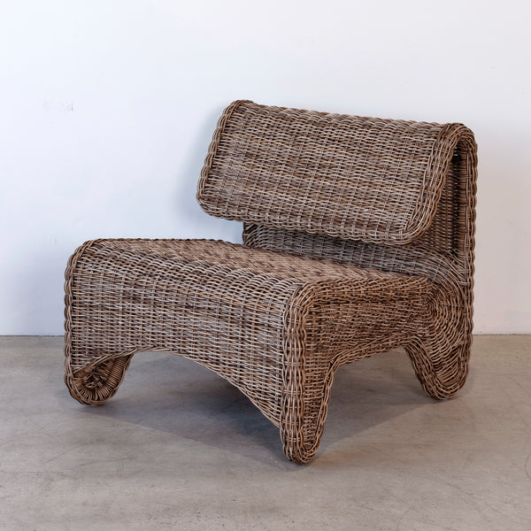 Zaza Outdoor Chair — Tonal Round Weave - Empire Home