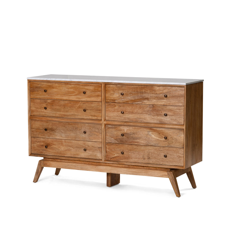 Sari Chest 4x2 — Natural Sealed with White Marble - Empire Home