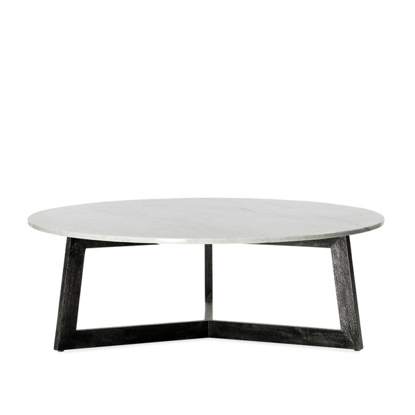 Delta Coffee Table — Black/White Marble - Empire Home