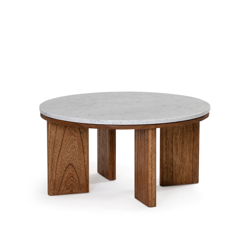 West Coffee Table — Antique Mindi/Marble - Empire Home