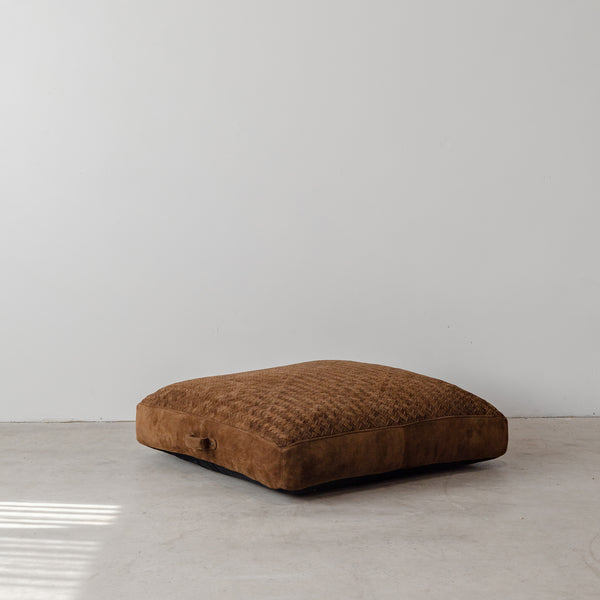 Austin Woven  Floor Cushion — Chocolate - Empire Home