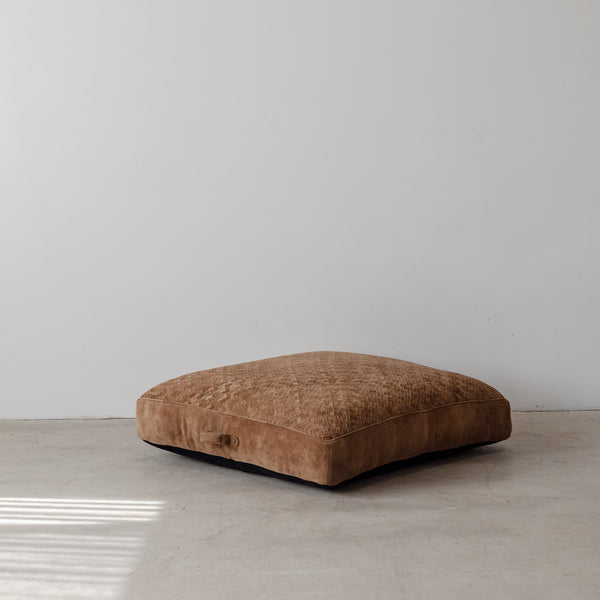 Austin Woven Floor Cushion — Saddle - Empire Home