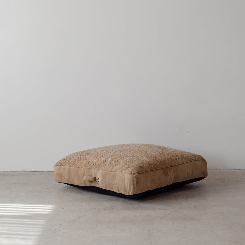 Austin Woven Floor Cushion — Taupe - Empire Home