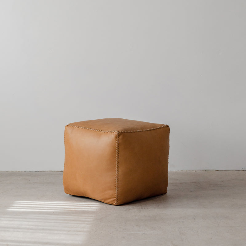 Austin Leather Ottoman — 45 cm - Empire Home