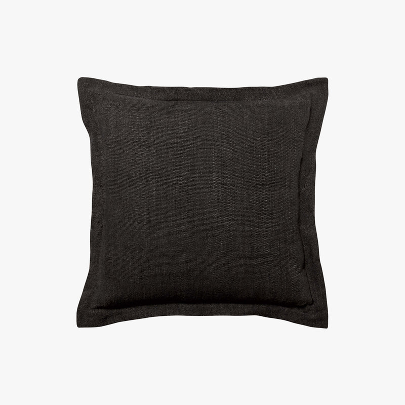 Burton Tailored Cushion — Liquorice - Empire Home
