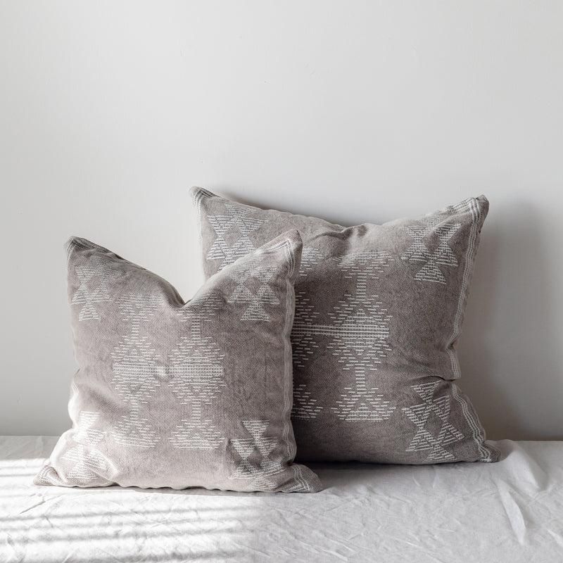 Rani Cushion — Natural/White - Empire Home