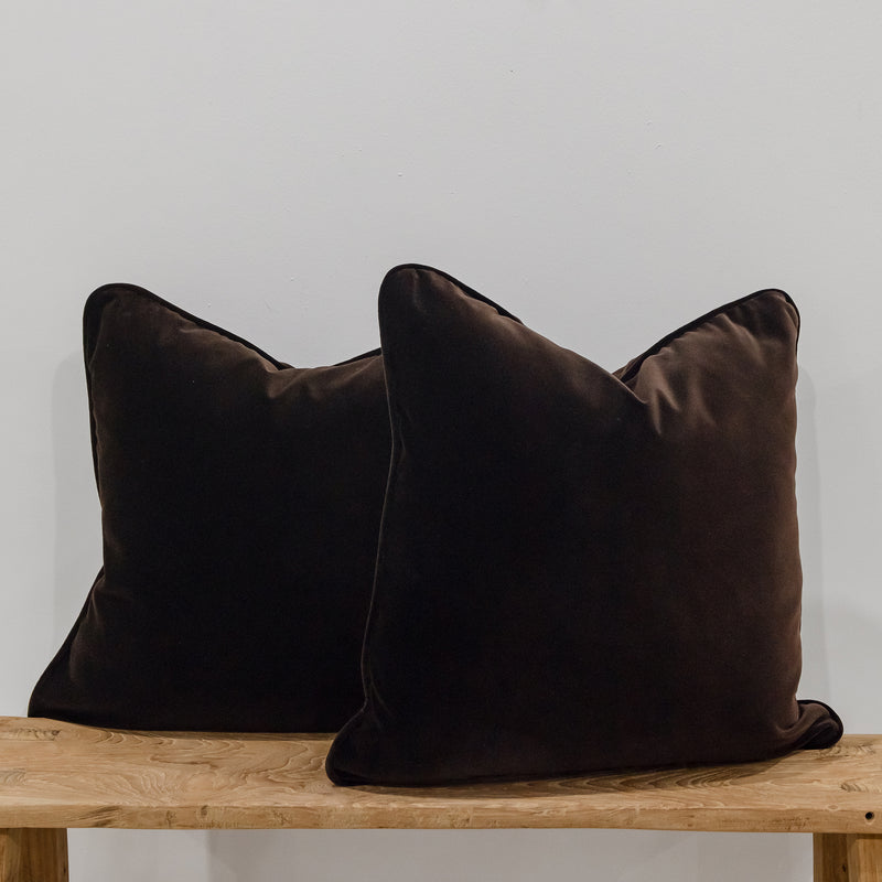 Empire Velvet Cushion — Java - Empire Home