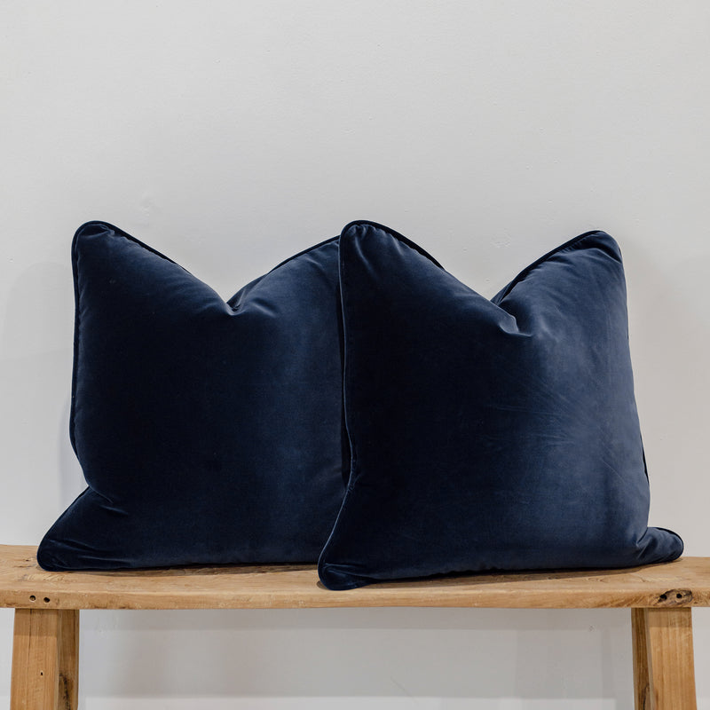 Empire Velvet Cushion — Navy - Empire Home