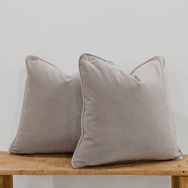 Empire Velvet Cushion — Silver - Empire Home