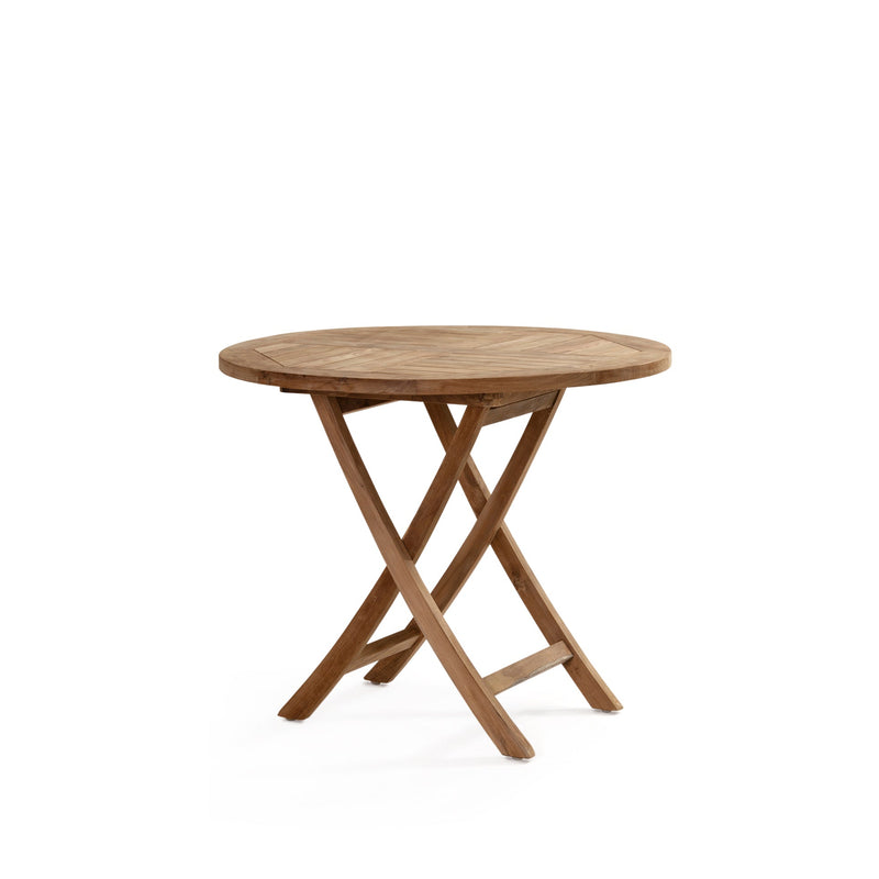 Folding Teak Dining Table — Raw - Empire Home