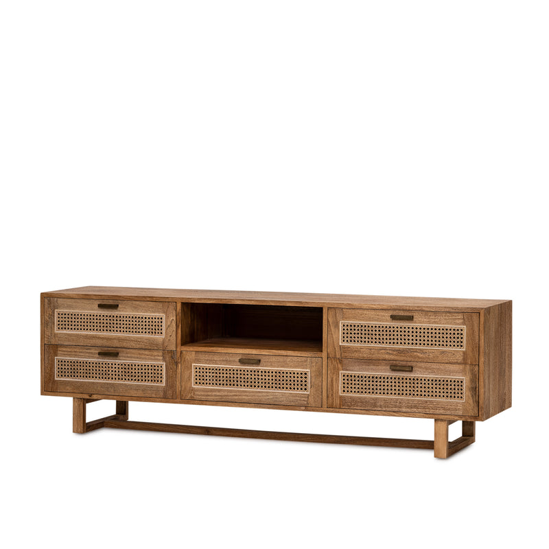 Fitzgerald Entertainment Unit 2x3 — Rustic Matte - Empire Home