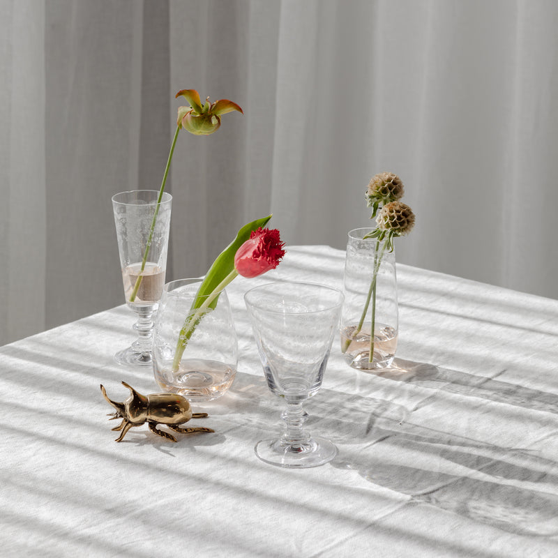 Floral Etched Glassware - Empire Home