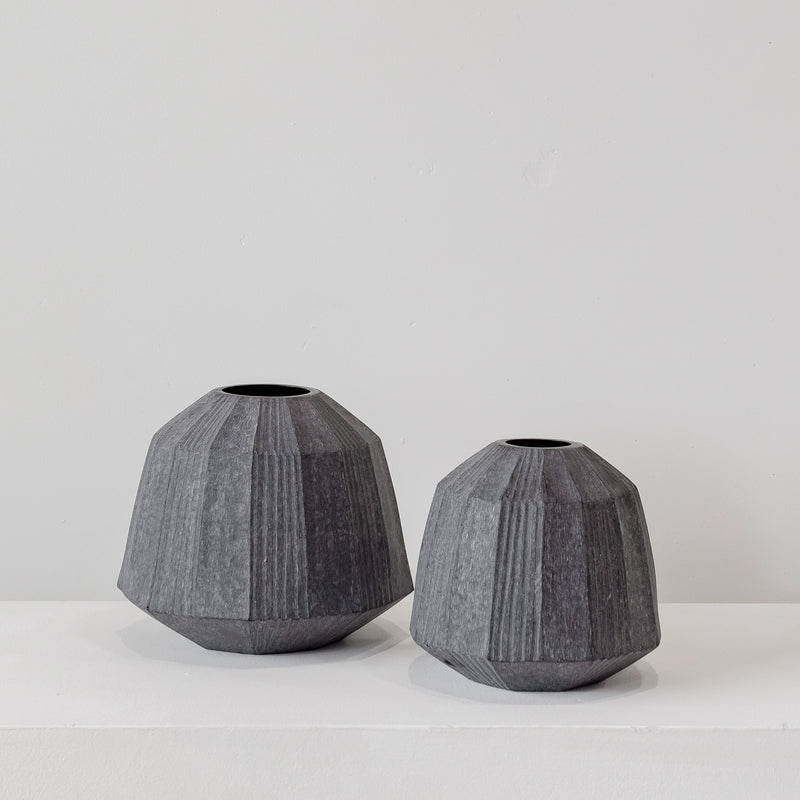 Chiyo Vase — Smoke Grey - Empire Home
