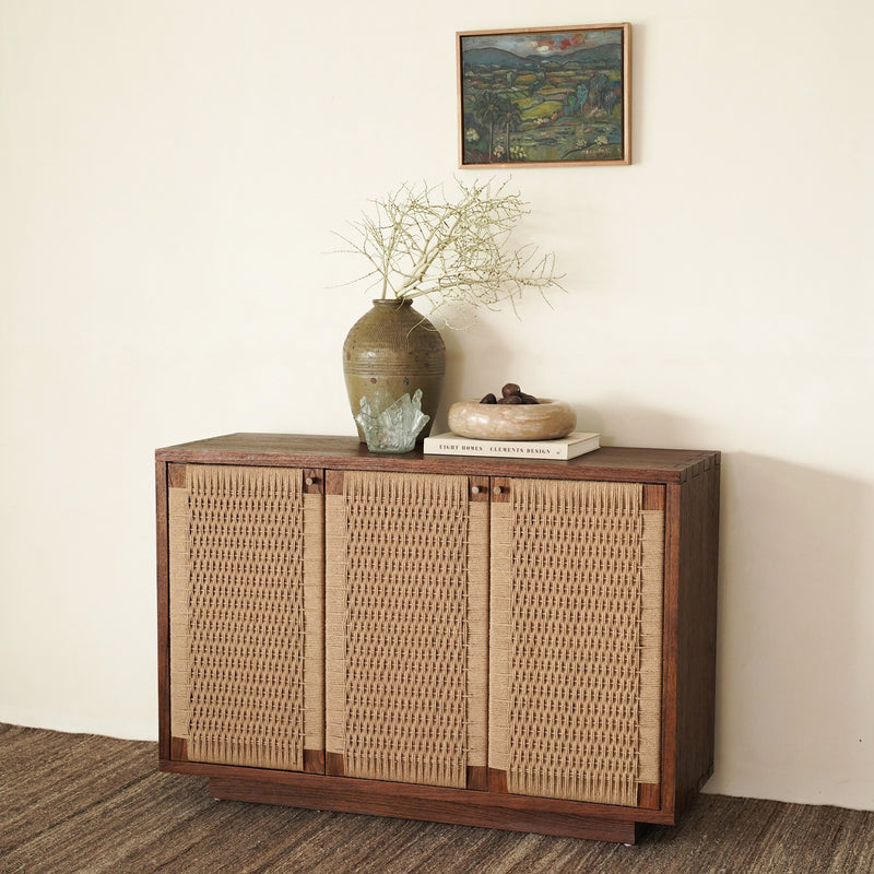 Holly 3 Door Buffet — Rustic Walnut - Empire Home