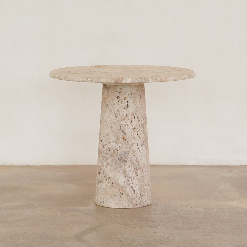 Kloss Side Table — Travertine - Empire Home