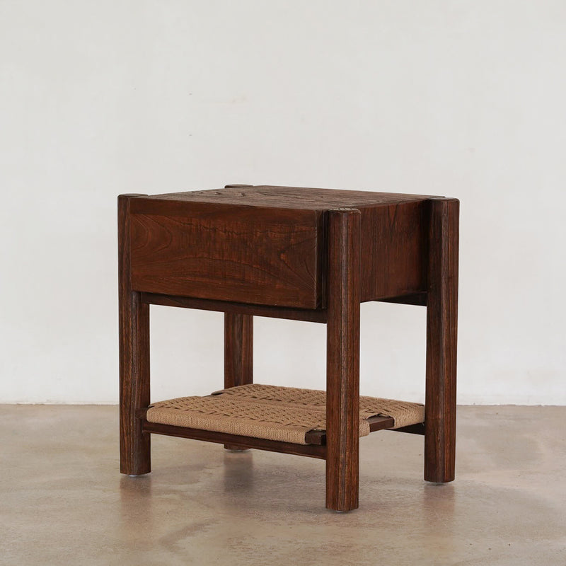 Lou Lou Bedside — Rustic Walnut - Empire Home