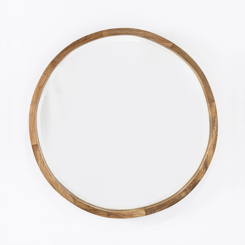 Retreat Round Mirror — Natural Sealed - Empire Home