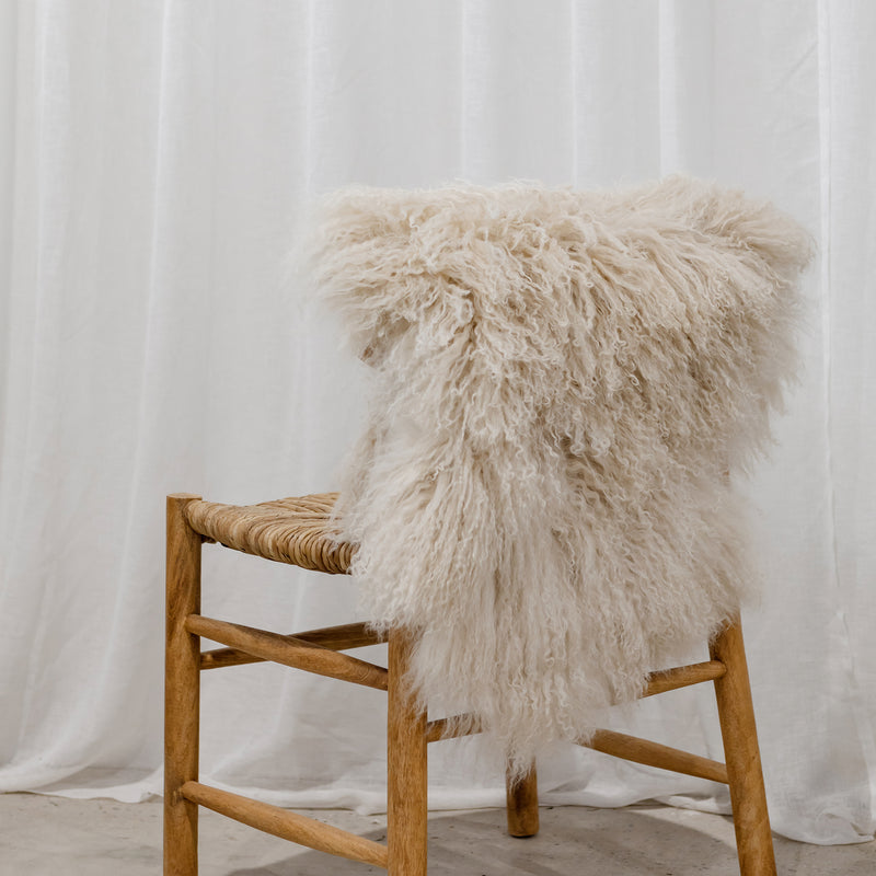 Mongolian Sheepskin — Champagne - Empire Home