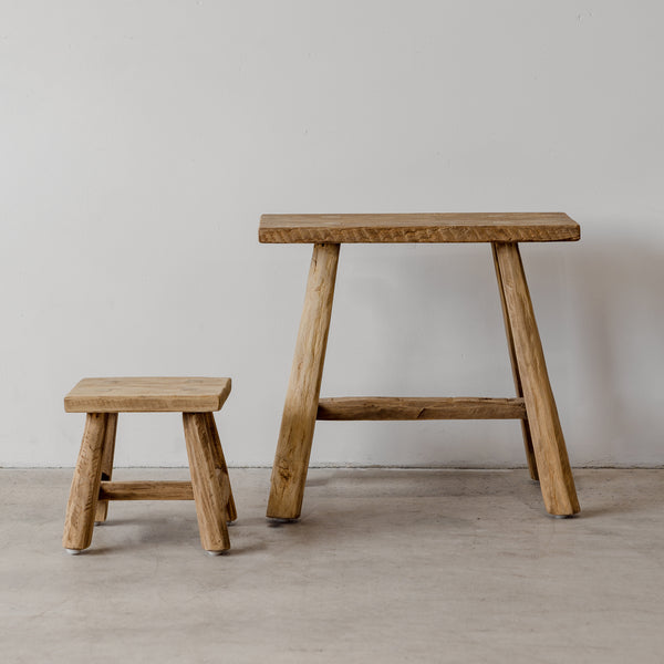 Organic Teak Stool — Square - Empire Home