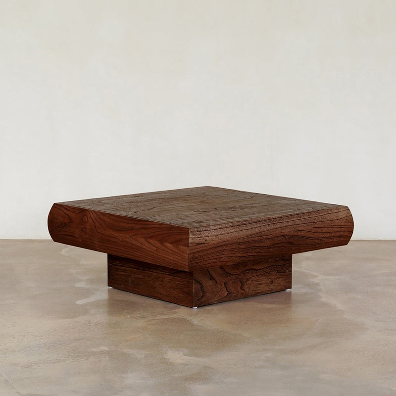 Pierce Square Coffee Table — Rustic Walnut - Empire Home