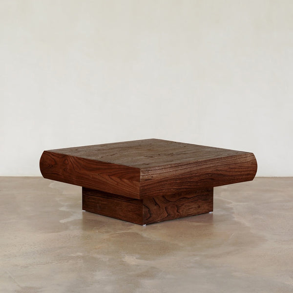 Pierce Square Coffee Table — Rustic Walnut - Empire Home