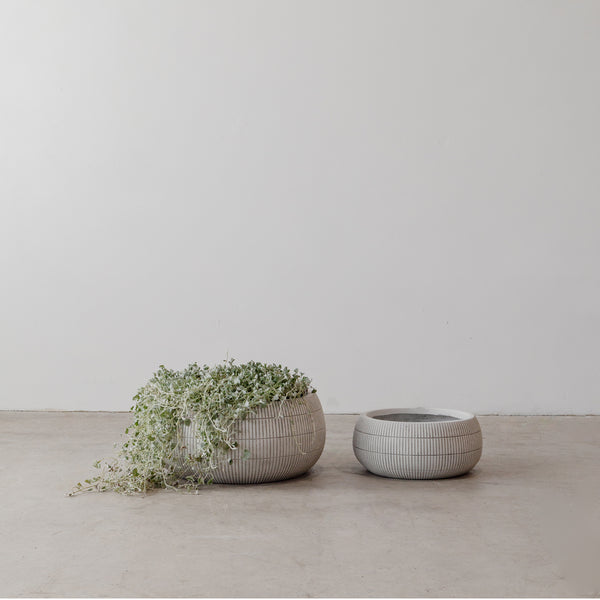 Formantera Bowl Pot — White Tile - Empire Home