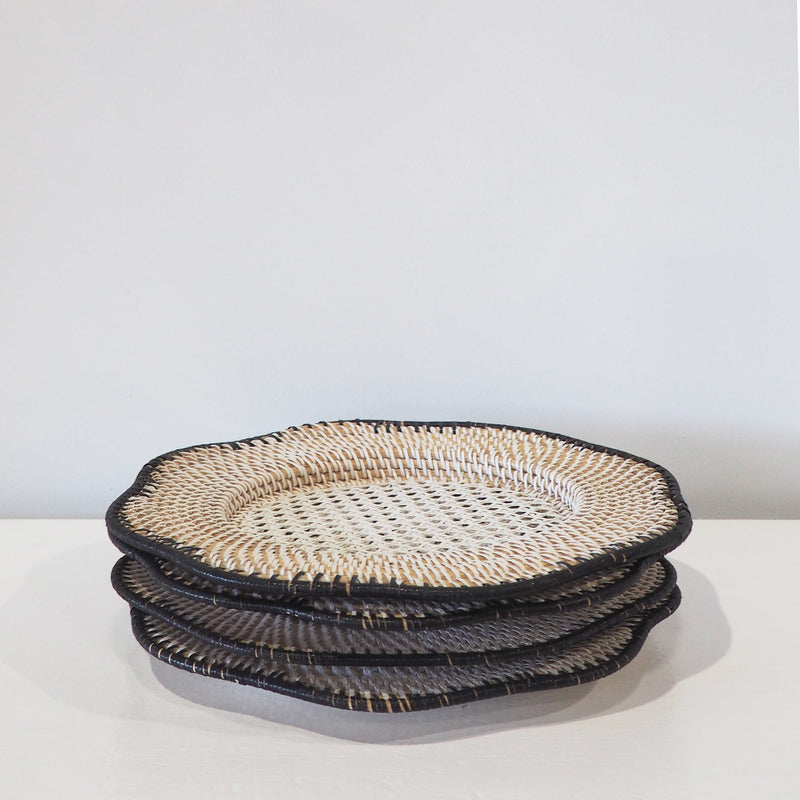 Rattan Flower Plate Charger - Empire Home