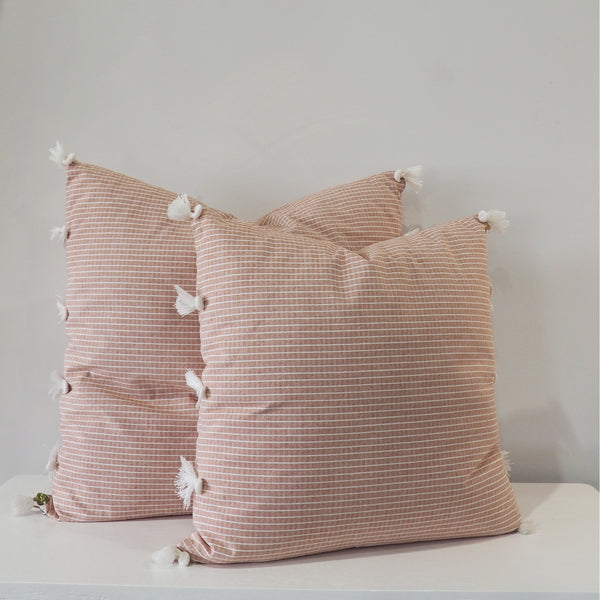 Limited Edition Ikat Cushion — Terra Grid - Empire Home