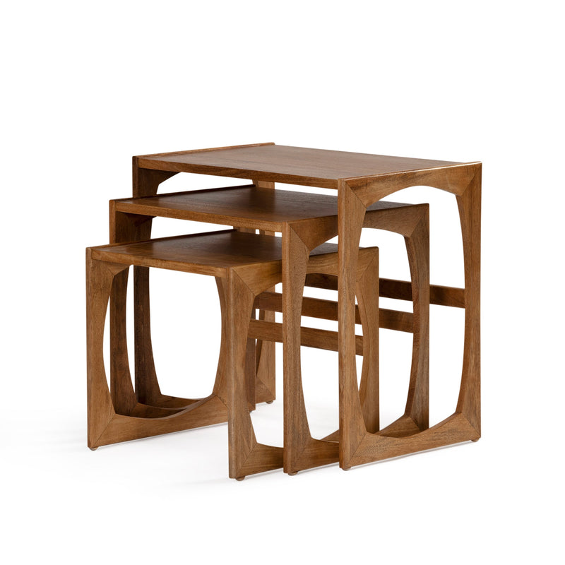 Halo Nest Side Table — Natural Sealed - Empire Home