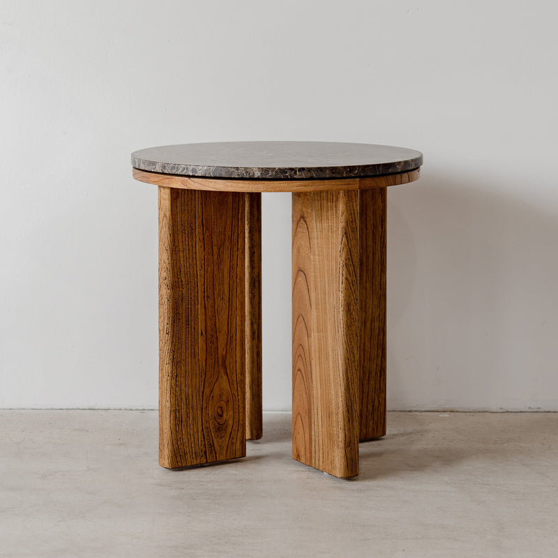 West Side Table — Antique Mindi/Choc Marble - Empire Home