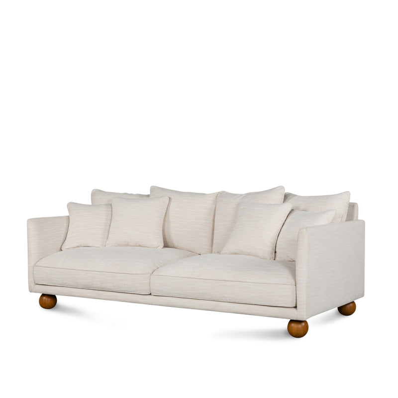 Lara Sofa — Slub Cream - Empire Home