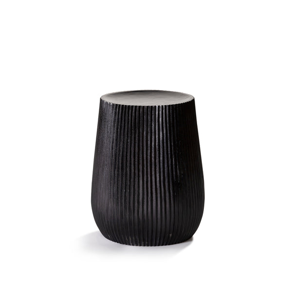 Meh Drum Stripe Stool — Ebony - Empire Home