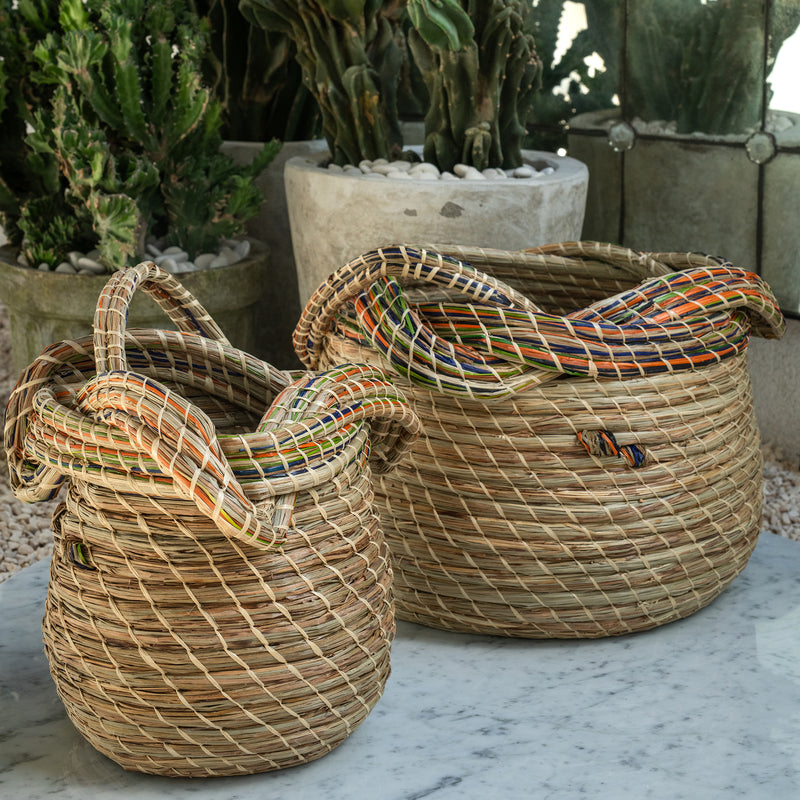 Mendong 5945 Basket — Natural/Multi - Empire Home