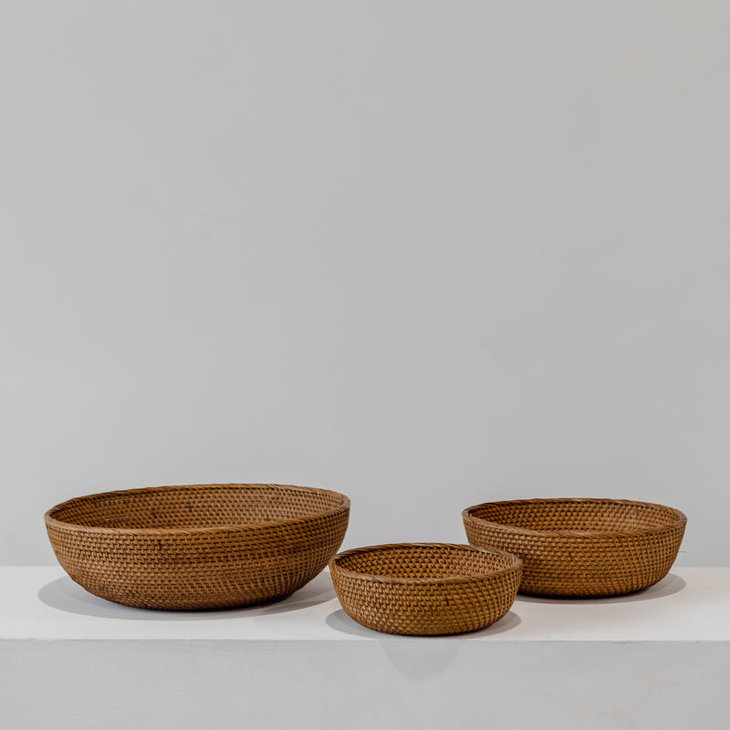 Weaver Bowl — Natural - Empire Home