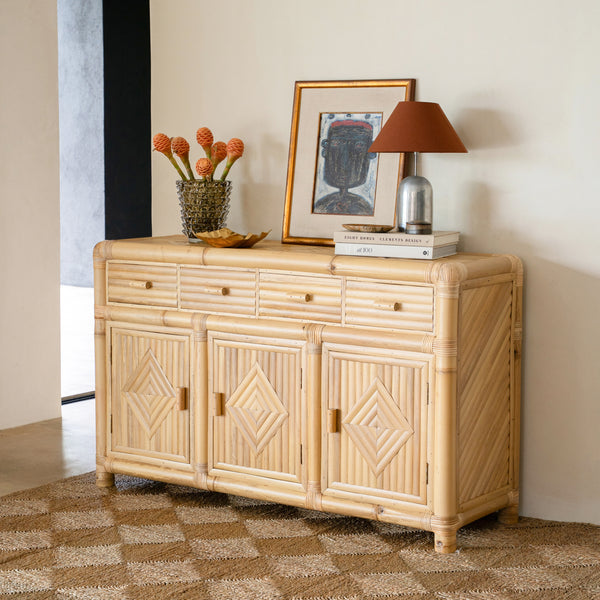 Studio Bamboo Large Console — 4 Drawer - Empire Home