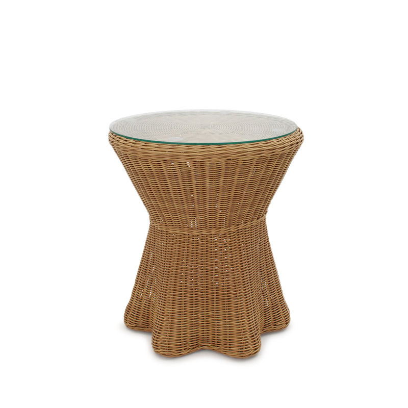 Lottie Outdoor Side Table — Natural - Empire Home