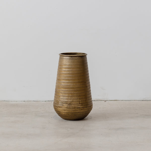 Beaten Vase — Dark Brass - Empire Home