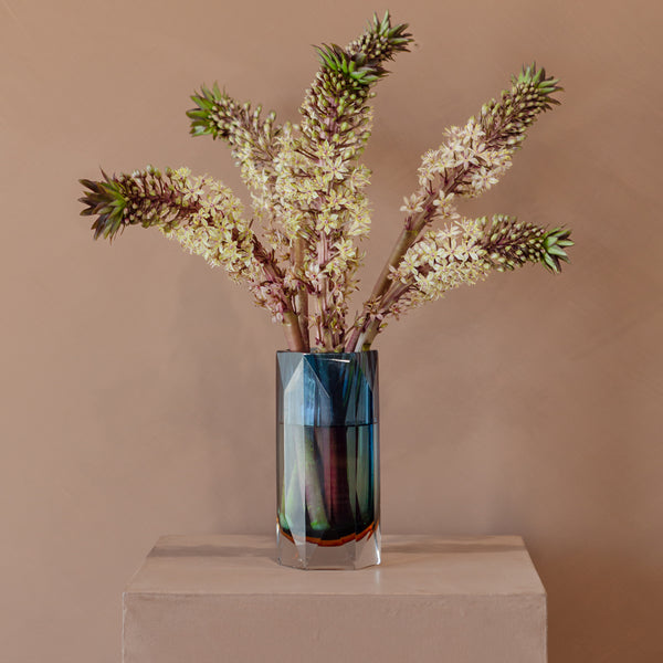 Caterina Glass Vase — Blue - Empire Home