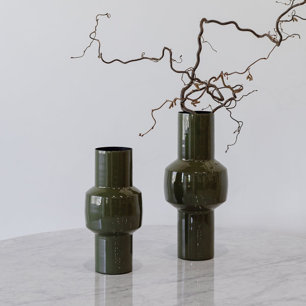 Dahlia Vase — Olive - Empire Home