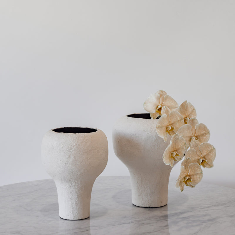 Paloma Wide Vase — Paper Mache - Empire Home