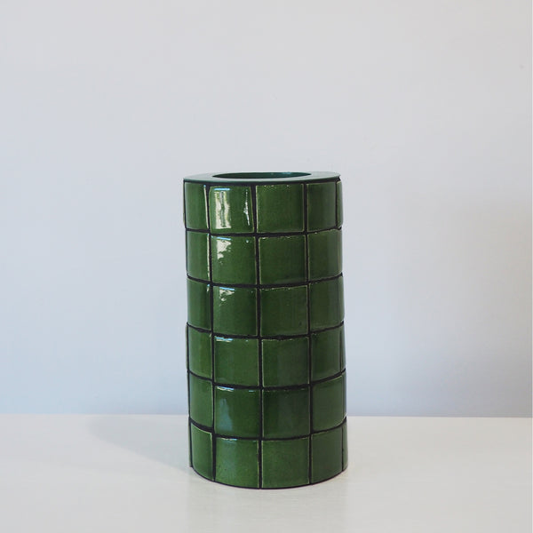Valencia Vase Tall — Green - Empire Home