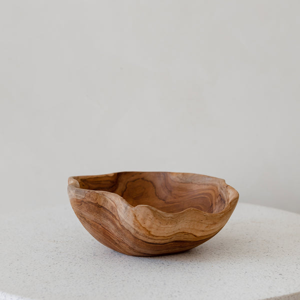 Wooden Scallop Bowl — Small - Empire Home