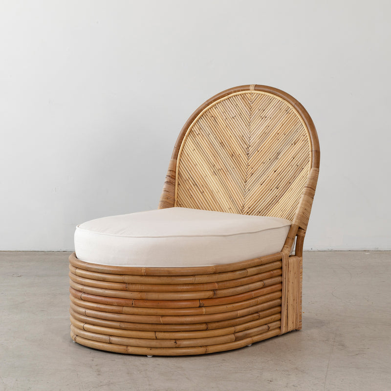 Anna Rattan Chair — Cream - Empire Home