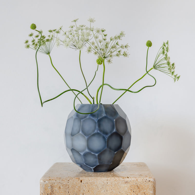 Avisa Varinda Vase — Milky Grey - Empire Home