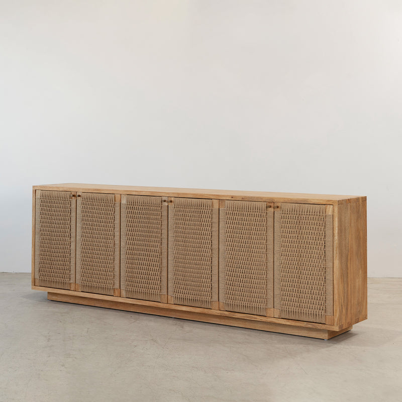 Holly 6 Door Buffet — Rustic Matte - Empire Home